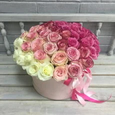 «AMORE» ИЗ 51 РОЗЫ — купить с доставкой в Сыктывкаре
